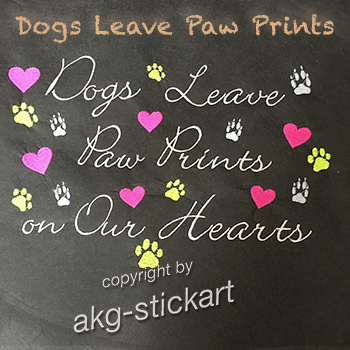 Dogs leave paw prints