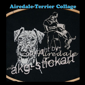 Airedale Terrier Collage
