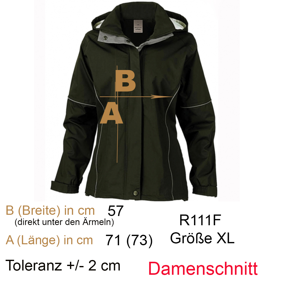 DAMEN Urban Lightweight Jacke Gr. XL moosgrün