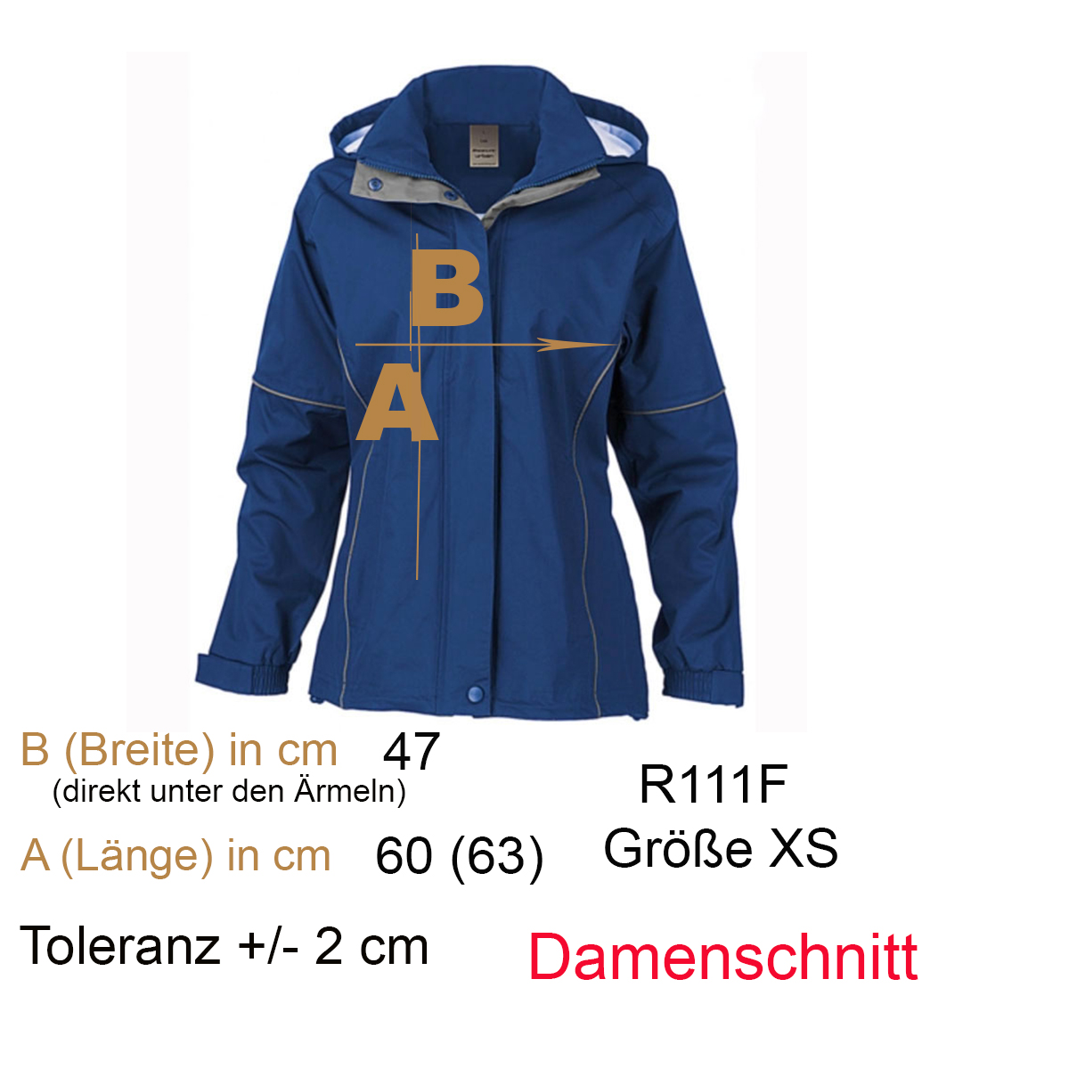 DAMEN Urban Lightweight Jacke Gr. XS royalblau