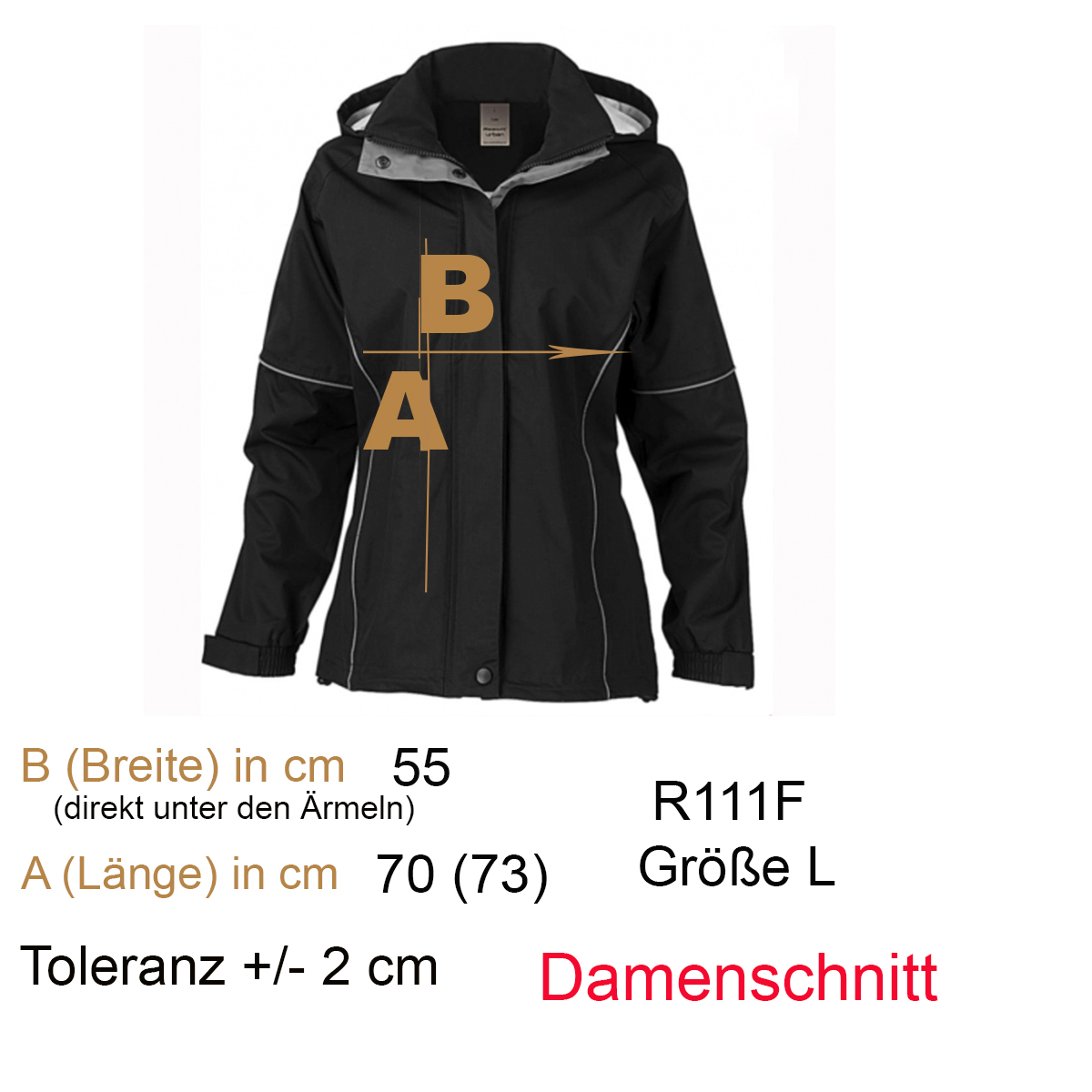 Damenjacke, Windjacke, Regenjacke, Hülle